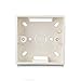 Type 86 Mounting Back Box Wall Switch Socket Plug Single Switch Plastic Switch Protection Box White 34mm Deep 1 Gang