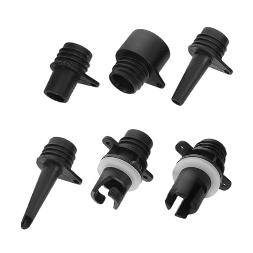 SUPVOX 6pcs Kayak Air Pump Adapter, Valve Adaptor for Inflatables, Quick with Wide Compatibility, Compact Plastic Design for Paddle Boards, Inflatable