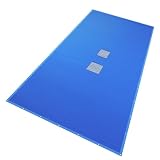 VOUNOT® Bâche Piscine Rectangulaire d'Hivernage 160g/m2 avec Filet d'Ecoulement Bâche Imperméable Résistante Double Couche avec Oeillets en Aluminium Couverture Étanche 6x12m