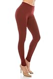 ALWAYS Women’s Casual Soft Leggings –Stretchy Comfy Peach Skin Lounge Yoga Pants Apple Butter Plus Size