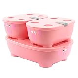 Prince Lionheart 9896 Bentomal Boxes Pig - zestaw 3 pudełek z mikrofazy, różowy, 280 g