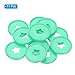 PATIKIL 35mm Plastic Book Binding Discs, 11 Pack Discbound Expansion Discs Star Binder Rings for DIY Notebook Planner, Green