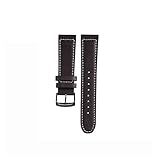 NFJNFCF Correa de reloj de cuero genuino compatible con Citizen Eco-Drive CA0695-17E Bm8471/Bm8478 Series Correa de cuero empresarial 22 mm(Brown-black buckle)