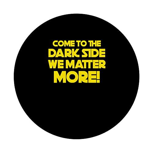 Dark Matter More - Funny Physics Astrophysicist PopSockets Swappable PopGrip, Black - Image 3