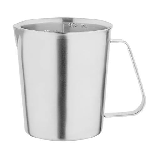 Vogue Stainless Steel Measuring Jug 500ml - Measuring Pitcher for Cooking, Baking, Dishwasher Safe CX057