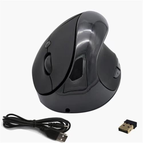 Souris verticale ergonomique sans fil rechargeable avec 3 DPI réglables pour réduire la fatigue