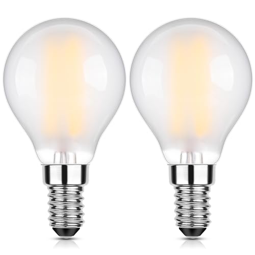 Century Light Lampadina LED E14 bianco caldo G45 forma a goccia 6W sostituisce 60W, 2700K bianco caldo, 1150lm (classe B), 230V, CRI80+, 2 pezzi