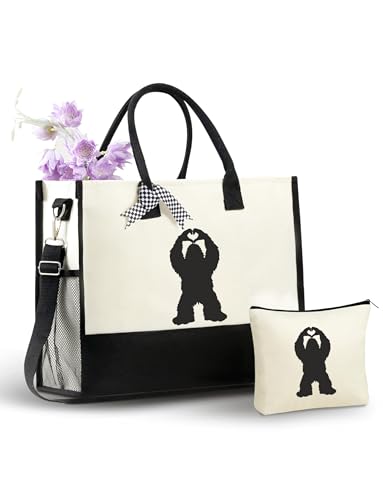 Bolso Tote de Lona InnoBeta para Mujer con Cierre Superior miniatura 1