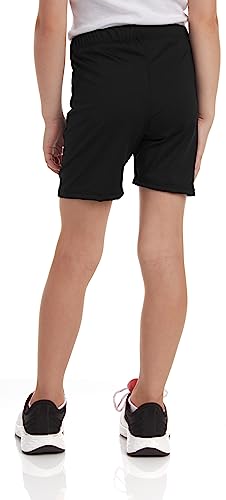 Sweet Hearts Girls' Active Bike Shorts - 3 Pack Performance Bike Shorts (7-16), Size 10-12, All Black #TOP4