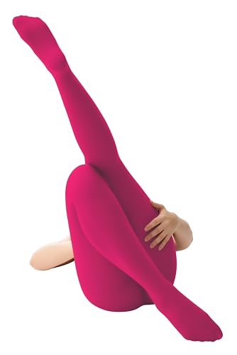 leg elegant Women's 80 Den Microfiber Soft Opaque Tights Pantyhose (Vivacious, S/M)