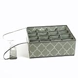 DISEÑO ERGONÓMICO: El diseño de cada organizador incluye una tapa transparente que permitirá su uso y disfrute con una excelente gestión de su espacio, a la vez que protegerá su ropa interior o accesorios de agentes externos.