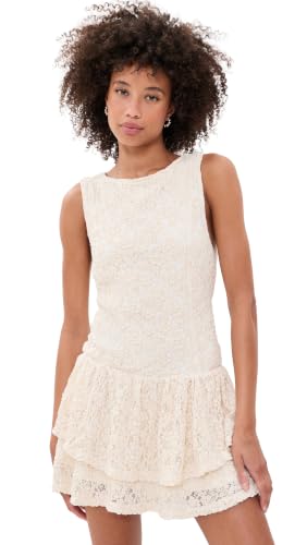 Free People, Women's, Slow Burn Lace Mini, Natural Combo, Large
