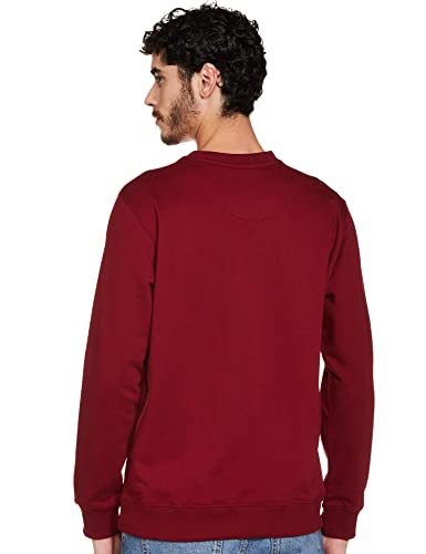 Image of Amazon Brand - Symbol Men's Crew Neck Sweatshirt (SY-A22-SW-02 Vintage Maroon XL)