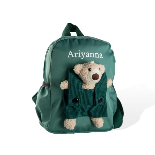 callie Personalized Bear Backpack, Custom Cute Detachable Bear Nursery Backpack with Name, Gift for Kids