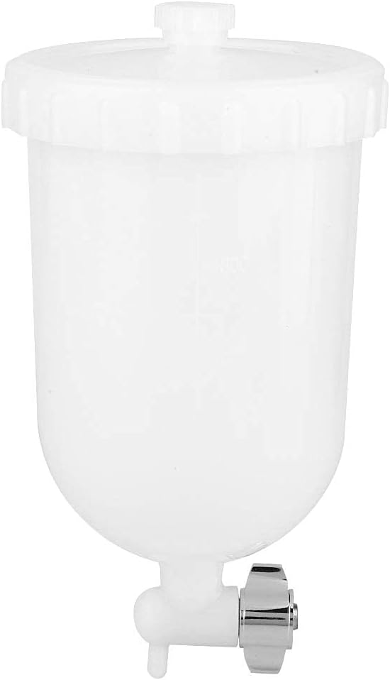 Yosoo Health Gear 600ml Plastic Paint Cup, Spray Paint Gun Pot Cup for Painting Cars W101 W71 R-2 K-2 F-2 Spray Gun