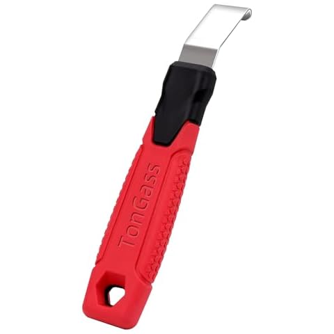 TonGass Vinyl Siding Removal Tool with Extra Long Non-Slip Grip Handle, Steel Blade Vinyl Installation and Removal Tool, The Ultimate Vinyl Siding Zip Tool, Avoid Damaging Vinyl Siding Tool Cover