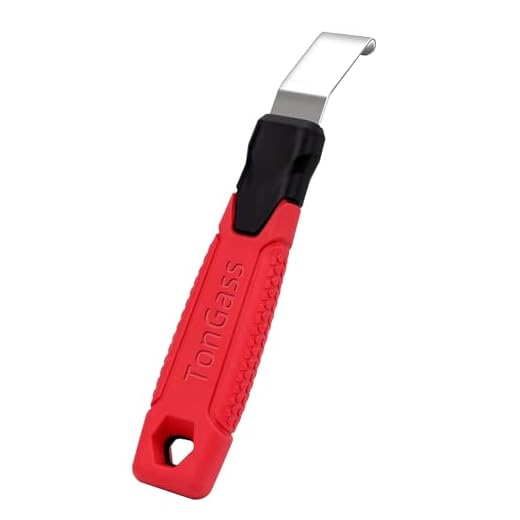 TonGass Vinyl Siding Removal Tool with Extra Long Non-Slip Grip Handle, Steel Blade Vinyl Installation and Removal Tool, The Ultimate Vinyl Siding Zip Tool, Avoid Damaging Vinyl Siding Tool