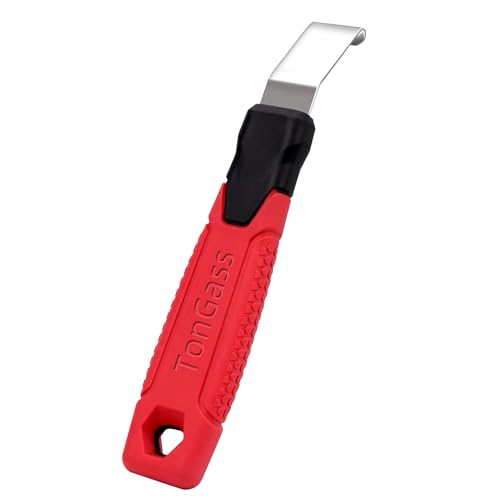 TonGass Vinyl Siding Removal Tool with Extra Long Non-Slip Grip Handle Steel Blade Vinyl Installation and Removal Tool The Ultimate Vinyl Siding Zip Tool Avoid Damaging Vinyl Siding Tool