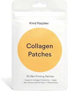 Kind Collagen Patches - Skin Firming with Vitamin C, Hyaluronic Acid, and Natural Extracts - 30 Count