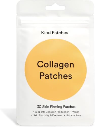 Kind Patches Collagen Patches - Skin Firming with Vitamin C Amino Acids - Natures Hyaluronic Acid for Hydration Healthier Hair and Nails - 30 Count