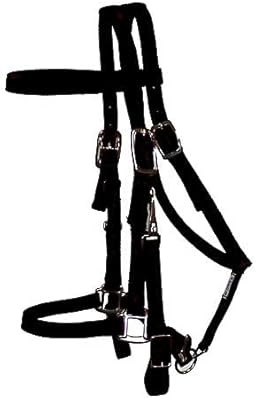 Triple E Nylon Halter Trail Bridle Black