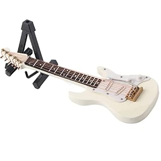 Mini Modèle de Guitare, Guitare Miniature Exquise avec Support et étui Modèle de Guitare électrique Instrument de… – Image 7
