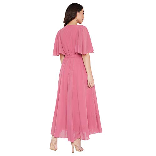 Image of HELLO DESIGN Women V-Neck Solid Maxi Dresses