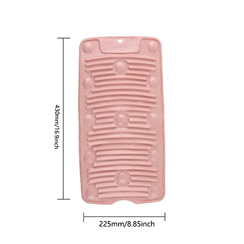 Silica Gel Washboard Household Bathroom Foldable Rubbing Board Suction Cup Anti-Skid Rub Board Laundry (Yellow) #TOP1