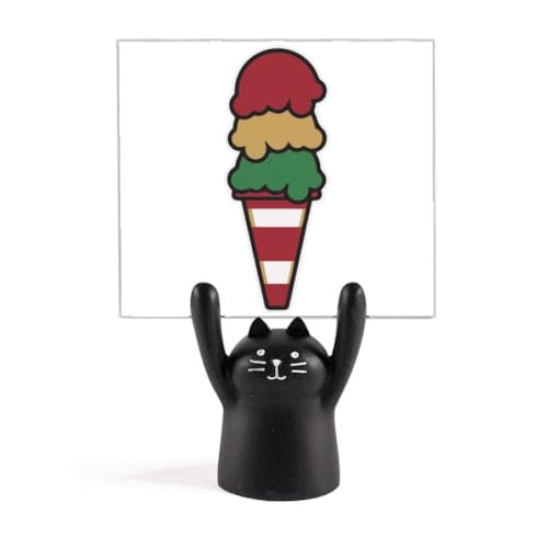 Support de mémo chat noir chic pour organiser vos notes de cuisine
