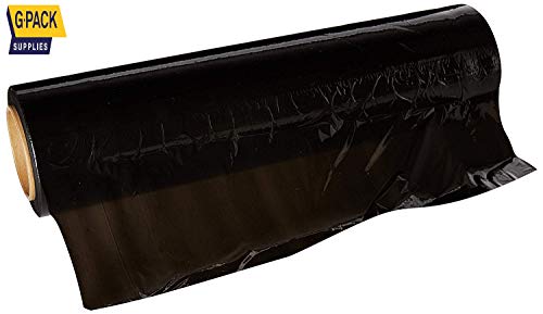 Gpack 18" X 1000 Ft 4 Rolls – 85 Gauge Thick Stretch Film Moving & Packing Shrink Wrap. Industrial Strength, Black Plastic Pallet Shrink Film Opaque Ideal For Furniture, Boxes, Pallets. #TOP2