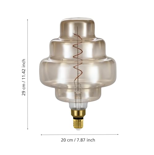 Ampoule LED E27 filament spirale variable 4W 200lm pour éclairage vintage