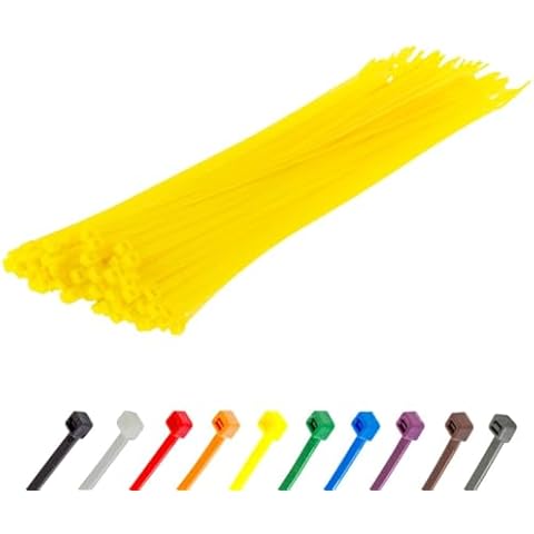 GTSE 300mm Yellow Cable Ties, Pack of 100 Cover