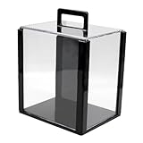 Menolana Acrylic Chip Case Container Organizer 1000 Chips Capacity Chip Carrier Carry Case for Commercial Activities Casual Game Night, Empty Case