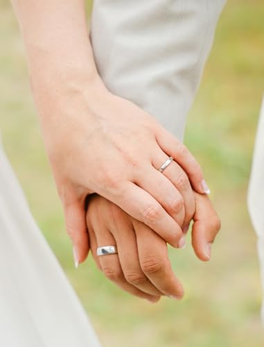 STARCHENIE Solid 925 Sterling Silver Ring for Men & Women 6mm High Polish Wedding Band Size 7-123