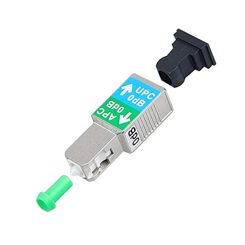 Fiber Optic Adapter - SC/APC Female to SC/UPC Male Singlemode SM 9/125 Hybrid Optical Converter Connector Coupler