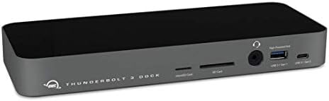 OWC - Thunderbolt 3 Dock - Space Gray, 14-Port w/ Cable, 2x TB3, 1x USB 3.2 Type-C, 5x USB 3.2 Type-A, Mini DisplayPort, Ethernet, Digital Audio Output, 3.5mm Stereo Audio, SD-Card and microSD Slot