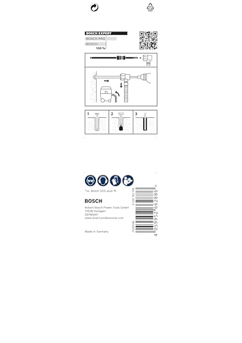 Bosch 1x EXPERT SDS Clean plus-8X Hammerbohrer für Installationen (Ø 6,00 mm, Professional Zubehör Bohrhammer)