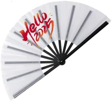 13 Inch Heat Sublimation Transfer Blank Folding Fan - 11-Rib Polyester DIY Customizable Dual-Sided Printing for Events, Weddings & Promotions(2PCS) (black) — 사진 2