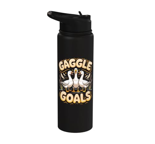 Gaggle Goals Goose Geese Lover Stainless Steel Insulated Water Bottle