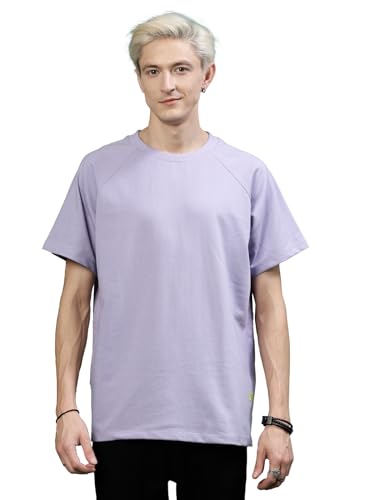 Image of Rigo Back Printed Half Sleeves Round Neck Oversized T-Shirt for Men | Drop Shoulder T-Shirt for Men | Loose Baggy Fit T-Shirt for Men