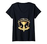 Womens World's Greatest Dad Semi-Finalist V-Neck T-Shirt
