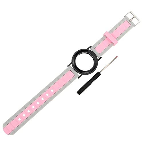 Gatuida ブレスレット リストバンド 保護ストラップ グレー 大人 フル Gps 交換用ロケーター アンチピンク シリコンバンド バンド ウォッチリストバンド エアタグ カバー調整可能