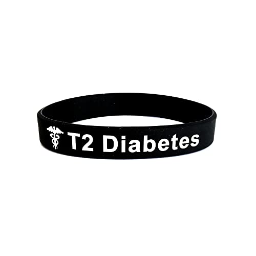 Type 2 Diabetes - Bracelet d'alerte médicale Homme et Femme 228mm de Butler & Grace.