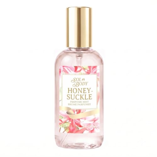 BODY EXOTICS Sweet Honeysuckle Eau de Parfum Perfume Mist for Women, Intoxicating Wild Honeysuckle, Fresh Floral with Skincare Extracts, Pool & Beach Shatterproof, Vegan, Paraben-free,100ml 3.4 fl oz