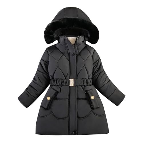 Manteau d'hiver avec capuche pour fille idéal pour l'école et les sorties