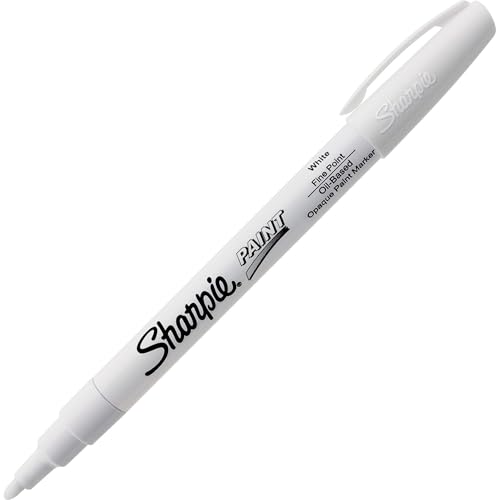 Permanent Paint Marker, Fine Point, White, Sold as 1 Each