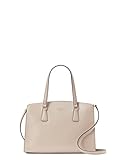 Kate Spade Perry Medium Satchel Saffiano Leather Crossbody Bag Purse Handbag (Tusk)
