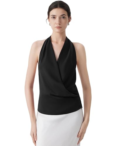 SUUKSESS Women Silk Satin Tank Tops Sexy Backless...