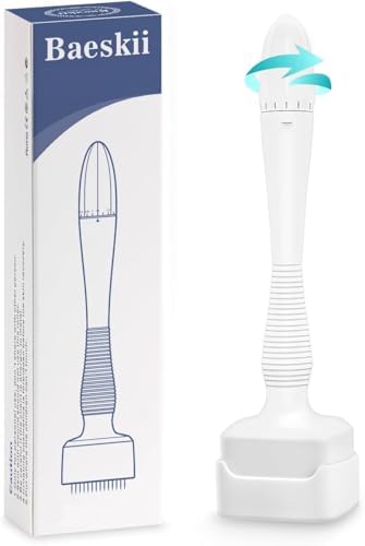 Derma Pen Stamp For men and Women | Microneedle Pen for Body & Hair & Beard Growth - Adjustable Microneedling Stamp For Skin - 0.5mm - 3mm Titanium Micro Needle Derma Stamp For Skin Care