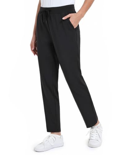 IESOCO Petite Pants for Women 24"/26" Stretch Ankle Pants for Golf Travel